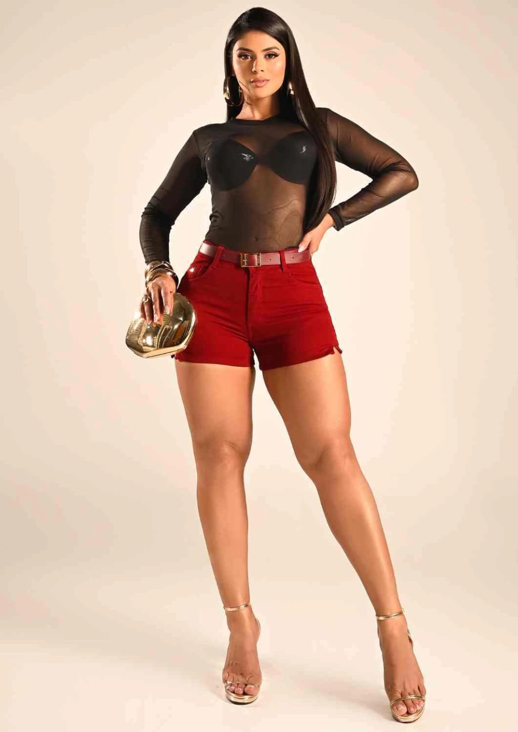 Short New Collection Vinho - imagem 1